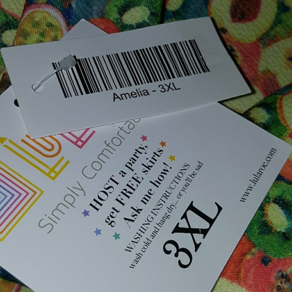 Lularoe Amelia dress 3xl - Picture 4 of 5